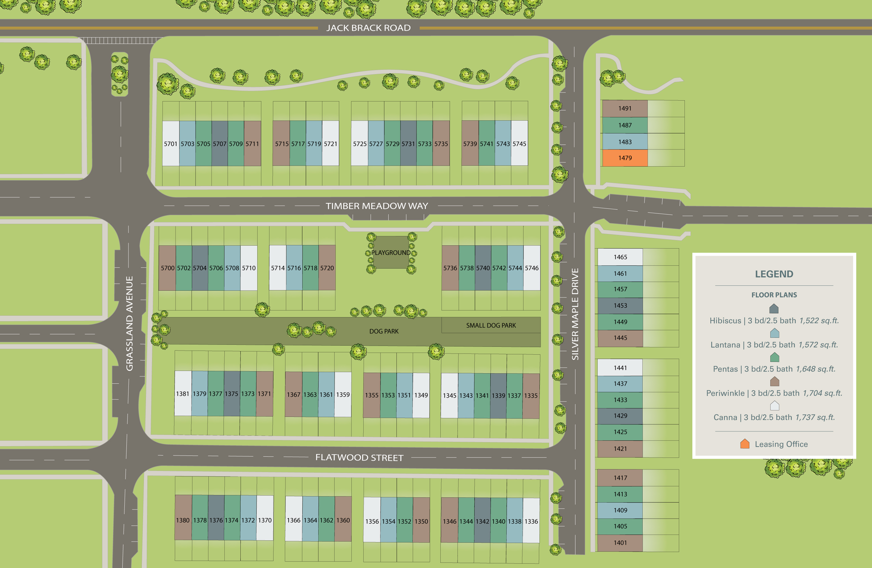 Towns at Wiregrass a Quinn Residence New Homes for Rent in St